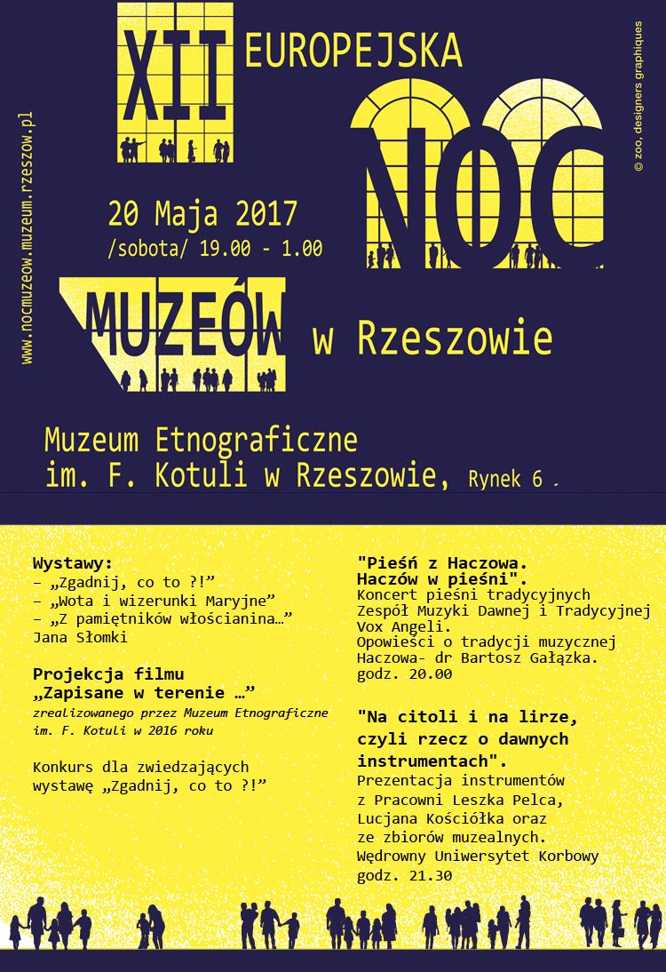 Europejska Noc Muzeów 2017 plakat 